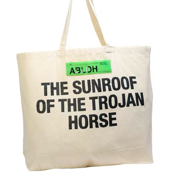 Virgil Abloh SS22 Brooklyn Museum FOS Sunroof Canvas Tote Bag - Picture 1 of 2